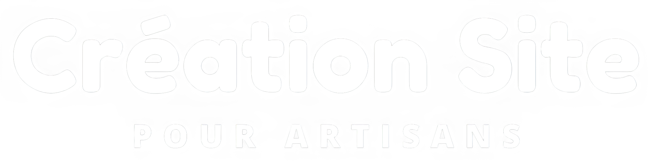Création site Artisans Logo Blanc